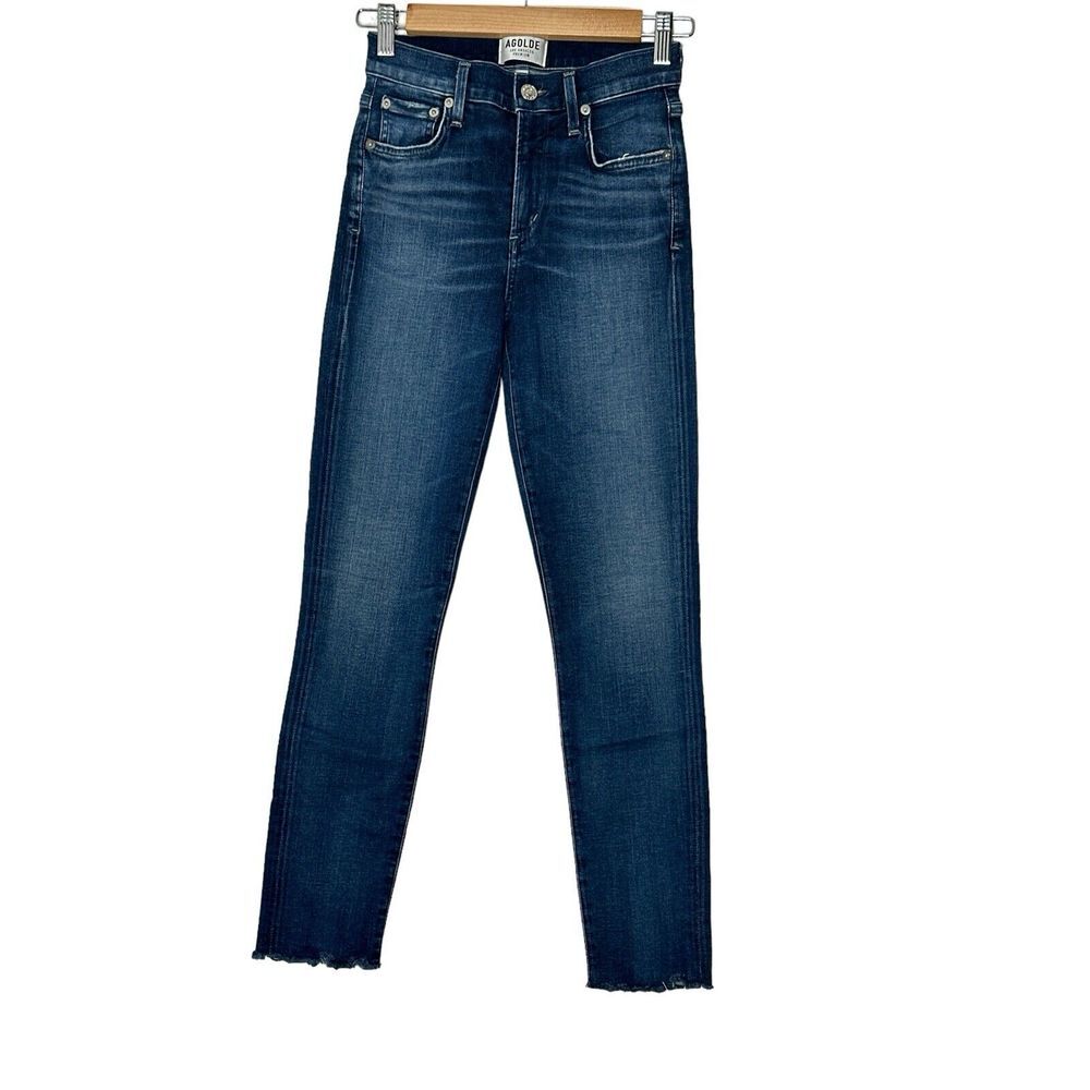 AGOLDE Jeans‎ Women size 24 Blue Denim High Rise Skinny